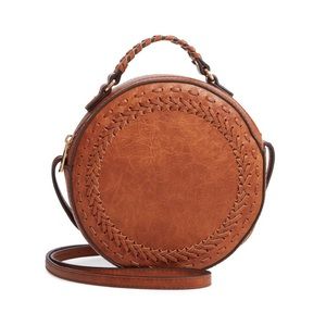 Sole Society Cognac Anora Crossbody Bag